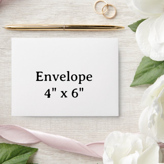 create your own 4" x 6" Envelope (Wedding)