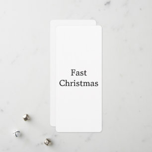 create your own 4" x 9.25"christmas Standard round Holiday Card