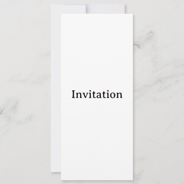 Create Your Own 4" x 9.25" Squared Invitation (Front)