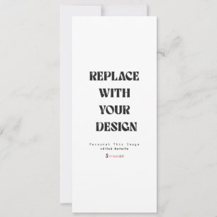 Create Your Own 4" x 9.25" Wedding Invitation