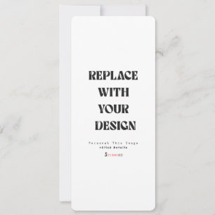 Create Your Own 4" x 9.25" Wedding Invitation