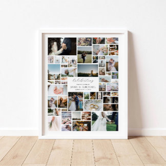 Create Your Own 52 Photo Collage Poster