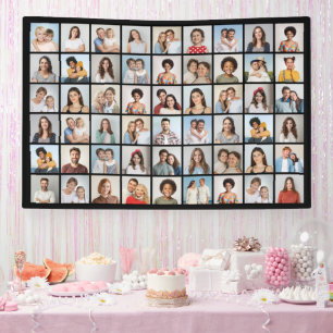 Create Your Own 54 Photo Collage Banner