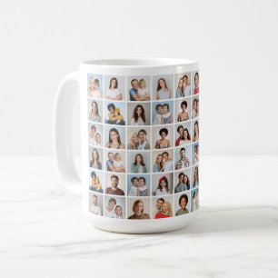 Create Your Own 54 Photo Collage Coffee Mug