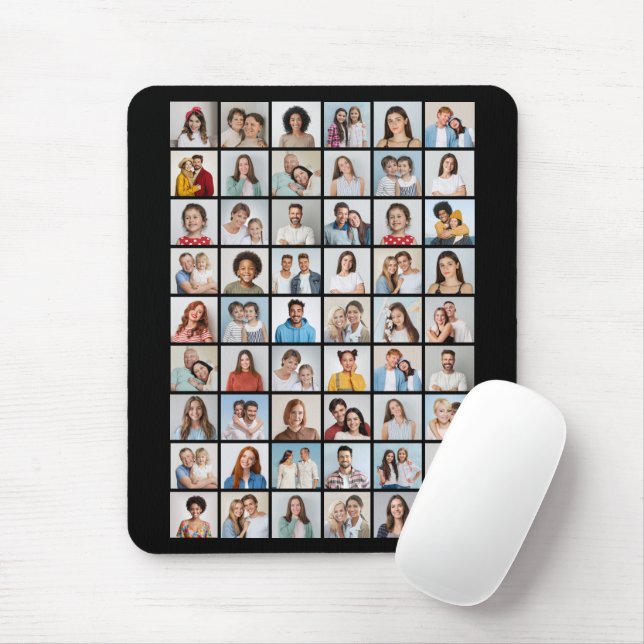 Create Your Own 54 Photo Collage Mouse Pad (With Mouse)