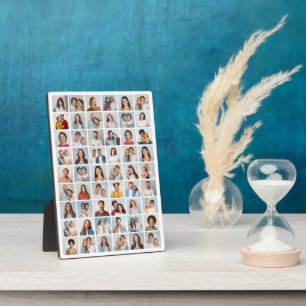 Create Your Own 54 Photo Collage Plaque