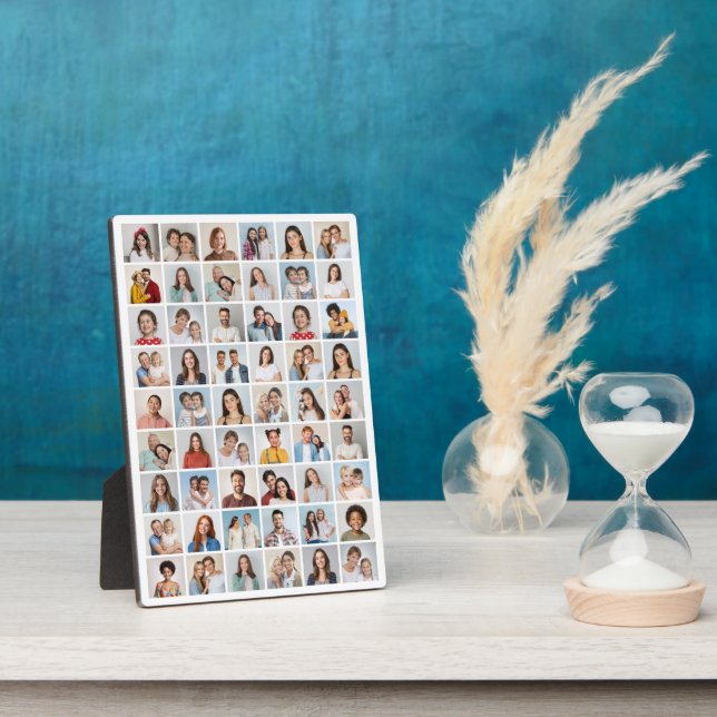 Create Your Own 54 Photo Collage Plaque (Side)
