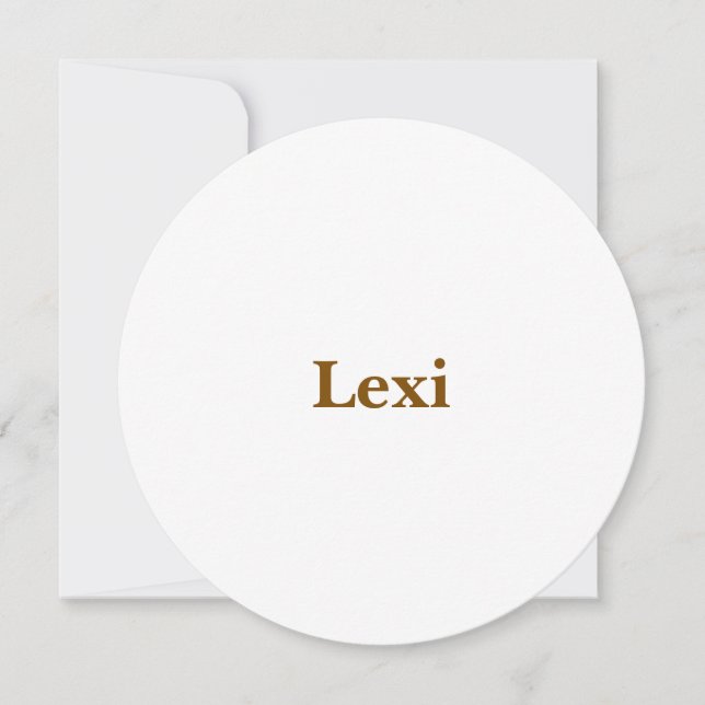 Create Your Own 5.25" Circle Invitation (Front)