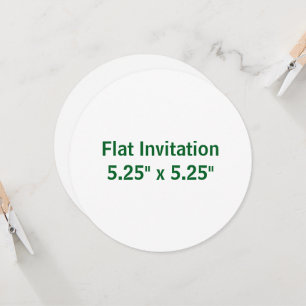 Create Your Own 5.25" Circle Invitation