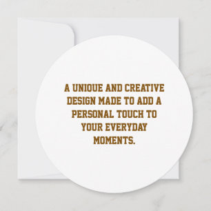 Create Your Own 5.25" Circle Invitation