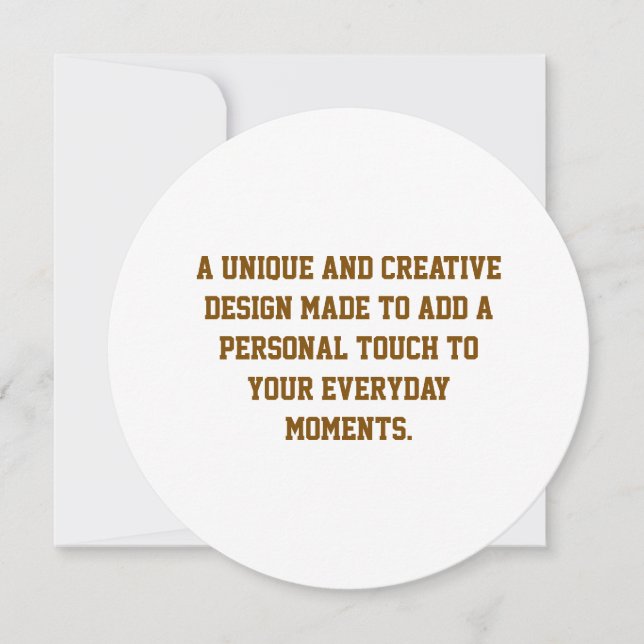 Create Your Own 5.25" Circle Invitation (Front)
