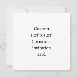 Create Your Own 5.25" x 5.25" Christmas Invitation