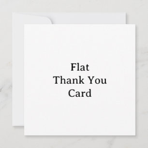 Create Your Own 5.25" x 5.25" Squared Flat Thank You Card