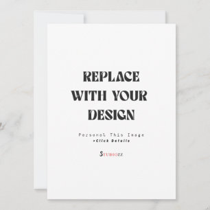 Create Your Own 5.5" x 7.5" Wedding Invitation