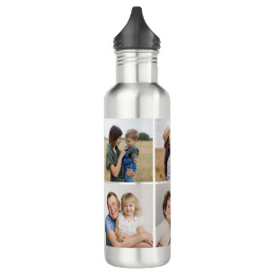 Create Your Own 5 Photo Collage 710 Ml Water Bottle
