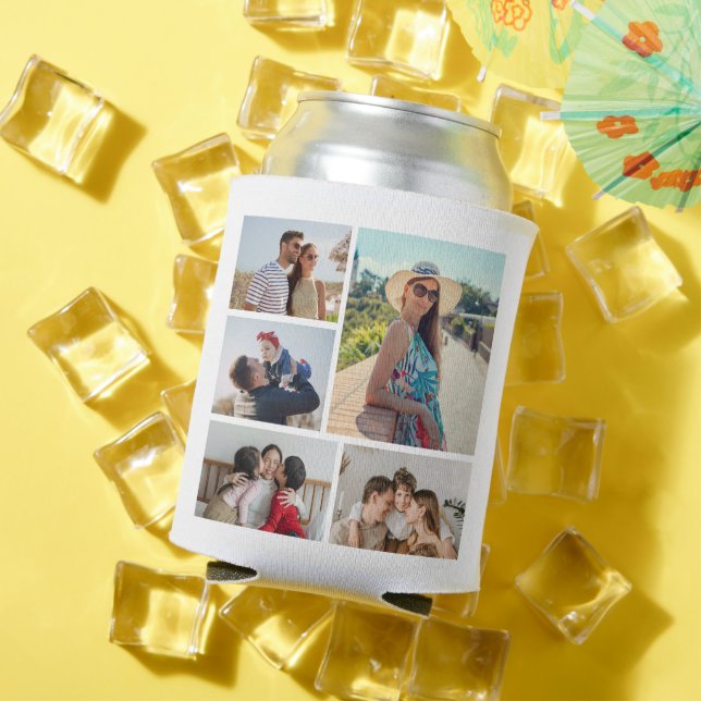 Create Your Own 5 Photo Collage Can Cooler (In Situ Summer)