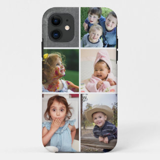 Create Your Own 5 Photo Collage Chalkboard Case-Mate iPhone Case