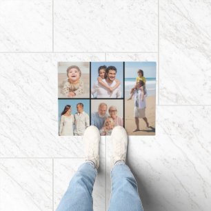 Create Your Own 5 Photo Collage Doormat