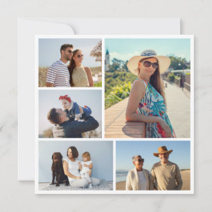 Create Your Own 5 Photo Collage Invitation