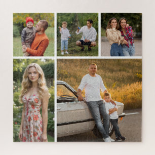 Create Your Own 5 Photo Collage Jigsaw Puzzle