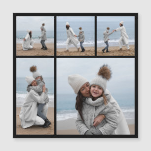 Create Your Own 5 Photo Collage Magnetic Card