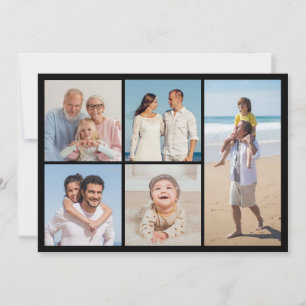Create Your Own 5 Photo Collage  Note Card