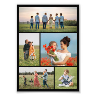 Create Your Own 5 Photo Collage Photo Enlargement Print