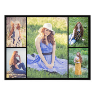 Create Your Own 5 Photo Collage Photo Enlargement Print