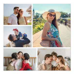 Create Your Own 5 Photo Collage Photo Enlargement Print