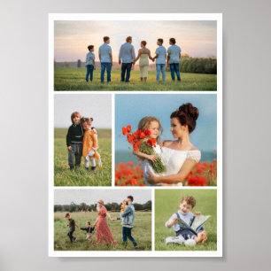 Create Your Own 5 Photo Collage Poster