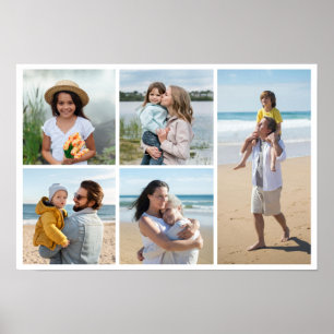 Create Your Own 5 Photo Collage Poster