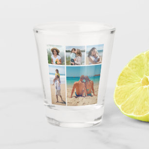 Create Your Own 5 Photo Collage Shot Glass