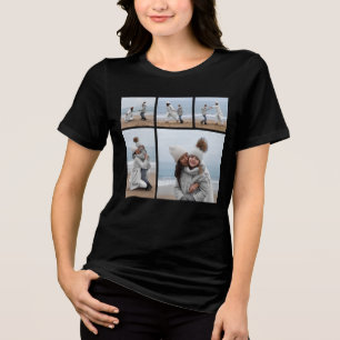 Create Your Own 5 Photo Collage  Tri-Blend Shirt