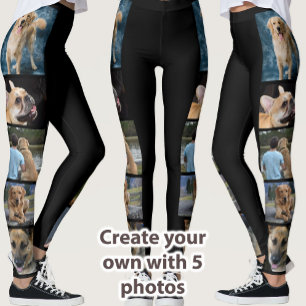 Create Your Own 5 Photo DIY Patterned leggings