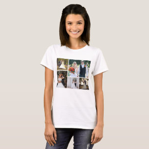Create Your Own 5 Photo Wedding Collage T-Shirt