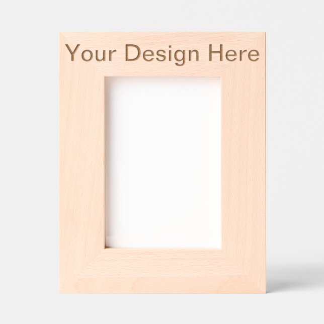 Customised 2.7 cm x 17.78 cm Portrait Frame, Frame Style: natural (Front)