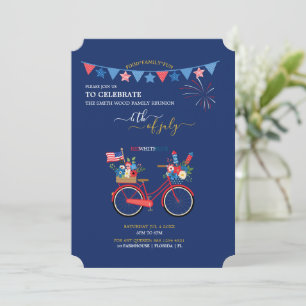 Create your own 5" x 7"  4th of July Invitation