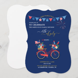 Create your own 5" x 7" 4th of July Invitation