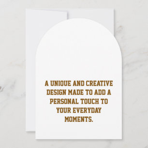 Create Your Own 5" x 7" Arch Invitation