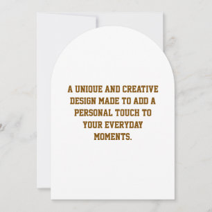 Create Your Own 5" x 7" Arch Invitation