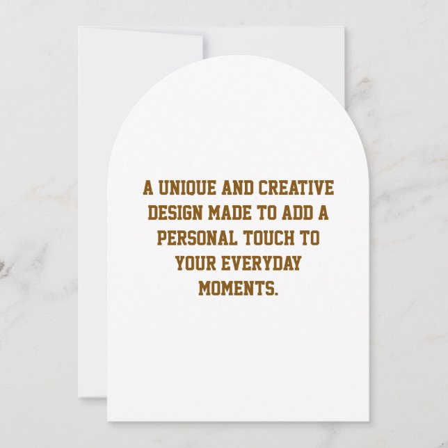 Create Your Own 5" x 7" Arch Invitation (Front)