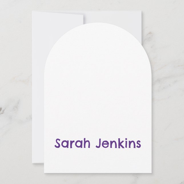 Create Your Own 5" x 7" Arch Invitation (Front)