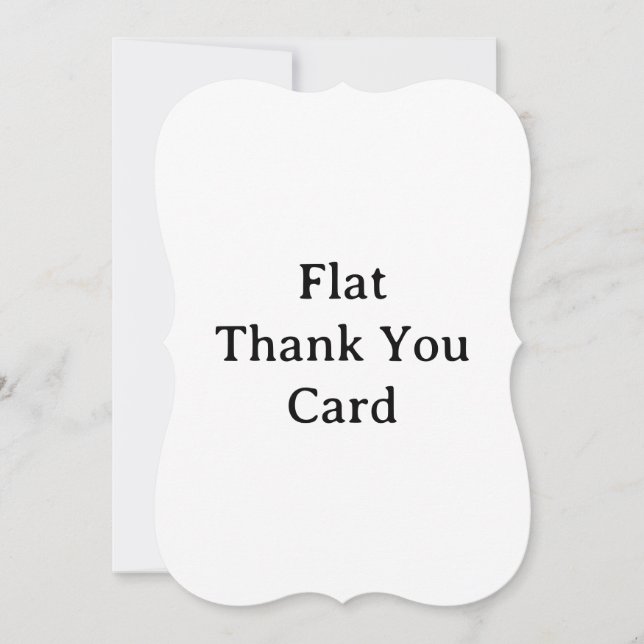 Create Your Own 5" x 7" Bracket Flat  Thank You Card (Front)