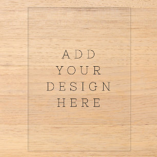create your own 5" x 7" clear acrylic invitations
