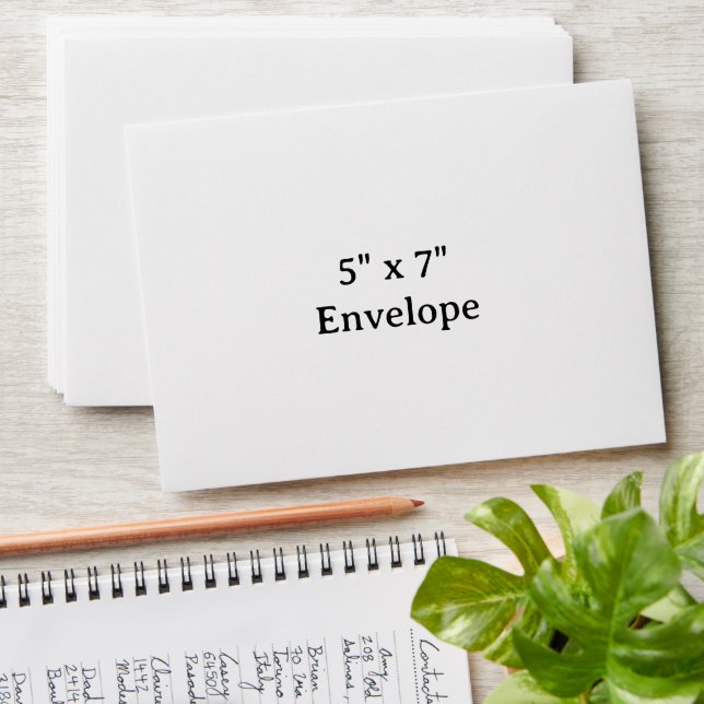 Create Your Own 5" x 7" Envelope (Stacked)
