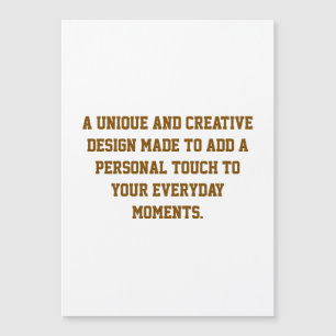 Create Your Own 5" x 7" Glossy Magnetic Card