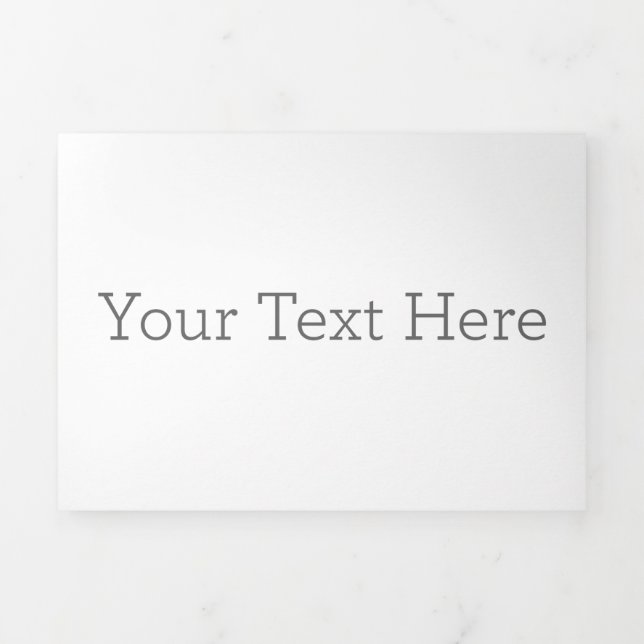 12.7 cm x 17.8 cm Trifold Letter Fold Programme (Cover)