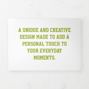 Create Your Own 5" x 7" Horizontal Trifold Card