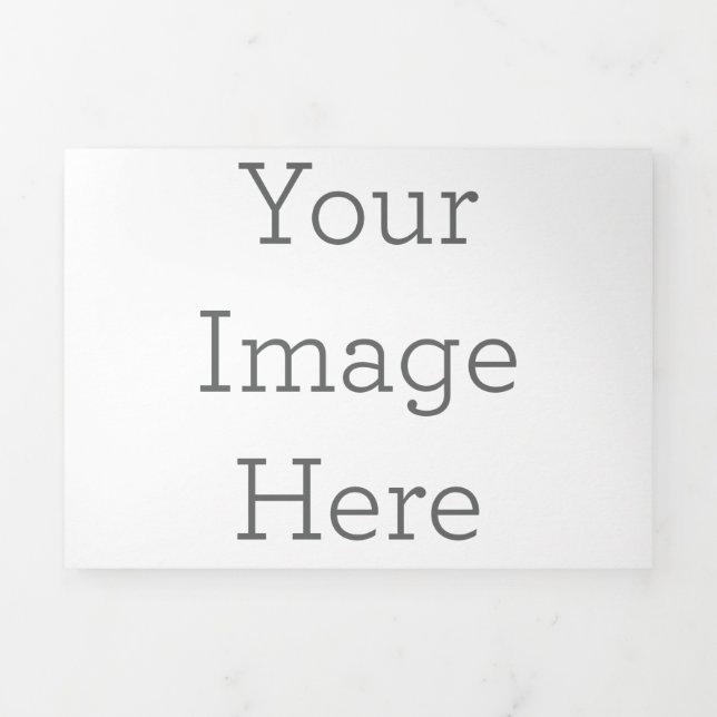 12.7 cm x 17.8 cm Trifold Letter Fold Programme (Cover)