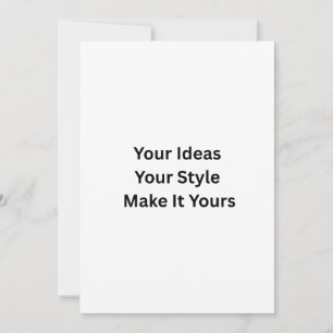Create Your Own 5" x 7" Invitation
